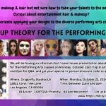 Makeup Theory for the Performing Arts classes on Monday, October 21st